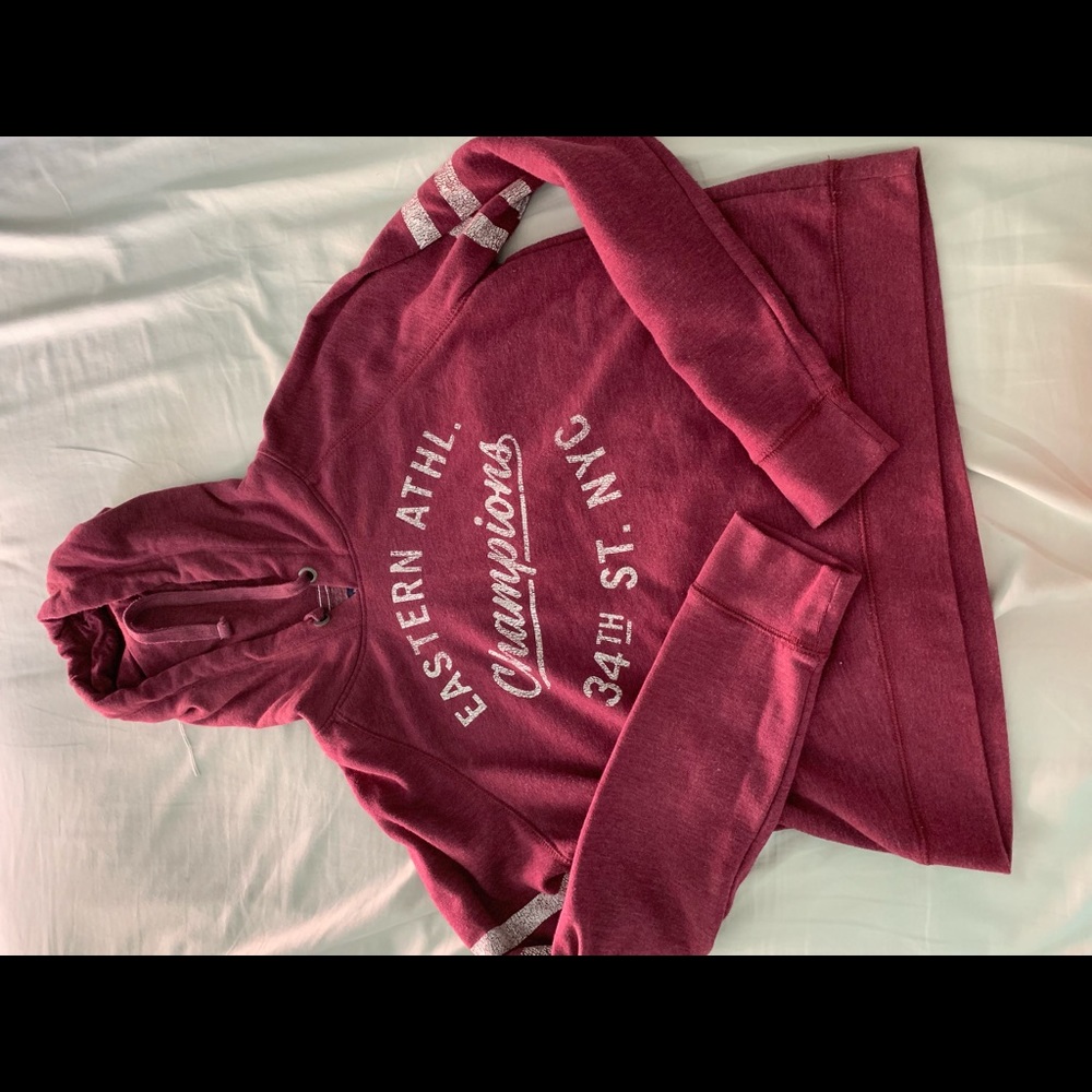 a velvet hoodie.